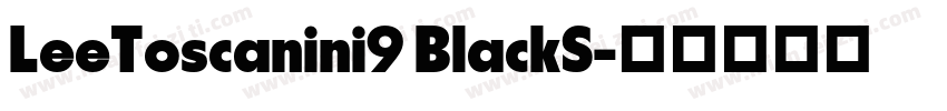 LeeToscanini9 BlackS字体转换